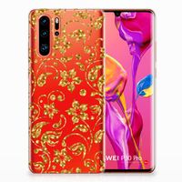 Huawei P30 Pro TPU Case Gouden Bloemen