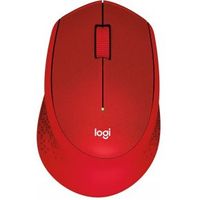 Logitech Mouse M330 Silent Plus Rood Draadloze Muis