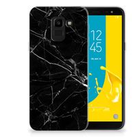 Samsung Galaxy J6 2018 TPU Siliconen Hoesje Marmer Zwart - Origineel Cadeau Vader - thumbnail