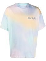 BLUE SKY INN t-shirt tie-dye à logo brodé - Bleu - thumbnail