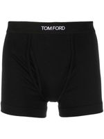 TOM FORD boxer en coton stretch à taille à logo - Noir