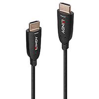 LINDY 38511 HDMI-kabel HDMI Aansluitkabel HDMI-A-stekker 15.00 m Zwart 8K UHD