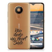 Nokia 5.3 Siliconen hoesje met naam Heart Smile