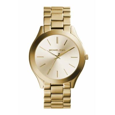 Michael Kors horloge MK3179 Slim Runway Goud Michael Kors horloge MK3179 Slim Runway Goud