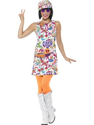 60s Groovy Chick Kostuum