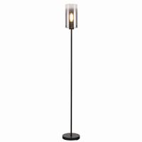 Freelight Vloerlamp Ventotto H 165 cm Ø 15 cm rook glas zwart