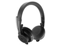 Logitech Zone bekabelde headset met microfoon met ruisonderdrukking, 981-000914, zwart, één maat
