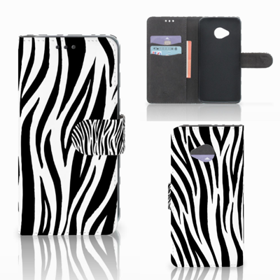 HTC U11 Life Telefoonhoesje met Pasjes Zebra HTC U11 Life Telefoonhoesje met Pasjes Zebra
