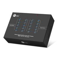 SIIG Industrieel aangedreven USB C & USB 3.0 Hub, Splitter, 20 Poorts, Aangedreven Multiport Hub Expander voor Desktop, Laptop, Tablets, Mobiel, Externe HD, Toetsenbord en Muis (ID-US0611-S1)