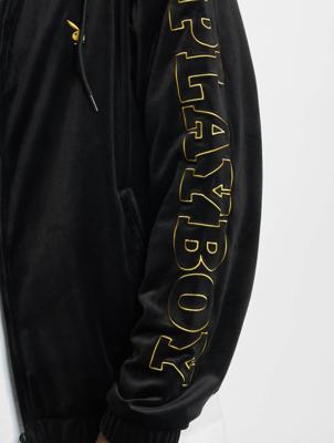 Playboy x DEF / Trainingspak Velvet in zwart Playboy x DEF / Trainingspak Velvet in zwart