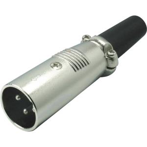 Kash 55000 XLR-connector Stekker, recht Aantal polen: 3 Zilver 1 stuk(s)