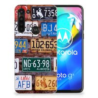 Motorola Moto G8 Power Siliconen Hoesje met foto Kentekenplaten - thumbnail