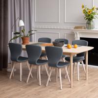 Bendt Eettafel Ove Eiken Whitewash, 210 x 100cm - Wit