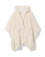 HEMA Dames Bankponcho One Size Capuchon En Zakken Crème