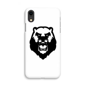 Angry Bear (white): iPhone XR Volledig Geprint Hoesje