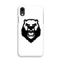 Angry Bear (white): iPhone XR Volledig Geprint Hoesje - thumbnail