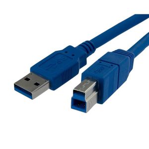 Akyga AK-USB-09 USB-kabel USB 3.2 Gen 1 (3.1 Gen 1) 1,8 m USB B USB A Blauw