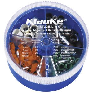 Klauke ST32B Assortiment adereindhulzen 4 mm², 6 mm², 10 mm², 16 mm² Deels geïsoleerd Oranje, Groen, Bruin, Ivoor 1 stuk(s)