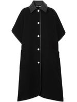 Burberry manteau réversible en laine à carreaux - Noir