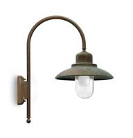 Moretti Luce Landelijke wandlamp Patio - verouderd messing 1760.T.AR