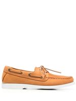 Scarosso chaussures bateau Oprah en cuir - Marron