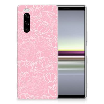 Sony Xperia 5 TPU Case White Flowers