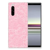 Sony Xperia 5 TPU Case White Flowers