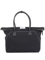 Maison Margiela grand sac cabas en cuir - Noir - thumbnail