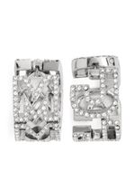 Marc Jacobs boucles d'oreilles serties de cristaux - Argent