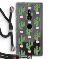 Cactus Lover: Sony Xperia XZ2 Transparant Hoesje met koord