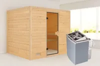 Karibu | Sonara Sauna | Bronzeglas Deur | Kachel 9 kW Geïntegreerde Bediening