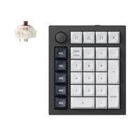 Keychron Q0 Max Draadloos volledig aluminium numeriek toetsenblok, QMK/VIA programmeerbare Macro met Hot-swappable Gateron Jupiter Brown schakelaar, compatibel met Mac Windows Linux