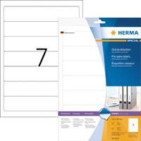 Rugetiket HERMA 8620 smal 38x192mm zelfklevend wit - thumbnail