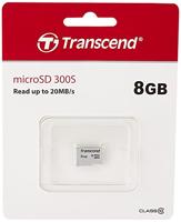 Transcend TS8GUSD300S 8GB | microSDHC, C10 microSD geheugenkaart - 20/10 MB/s