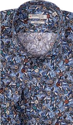 Giordano Heren Overhemd Maggiore Navy Paisley Cutaway Modern Fit Giordano Heren Overhemd Maggiore Navy Paisley Cutaway Modern Fit