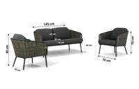 Lifestyle Enchante loungeset 3-delig (stoel-bank loungeset)