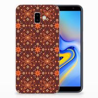 Samsung Galaxy J6 Plus (2018) TPU bumper Batik Brown - thumbnail