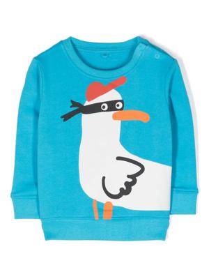 Stella McCartney Kids Katoenen sweater - Blauw