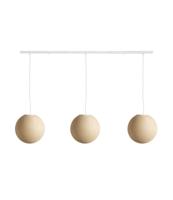Cotton Ball Lights Drievoudige hanglamp balk - Cream