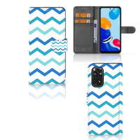 Xiaomi Redmi Note 11/11S Telefoon Hoesje Zigzag Blauw