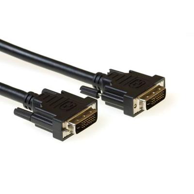 Intronics - DVI-kabel - dubbele verbinding - DVI-D (M) naar DVI-D (M) - 5 m - zwart