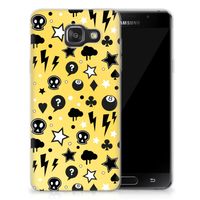 Silicone Back Case Samsung Galaxy A3 2016 Punk Geel - thumbnail