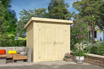 Outdoor Life Sara Tuinhuis 200x200 cm 28 mm vuren blank- Lessenaarsdak- Onbehandeld vurenhout- Outdoor Life Outdoor Life Sara Tuinhuis 200x200 cm 28 mm vuren blank- Lessenaarsdak- Onbehandeld vurenhout- Outdoor Life