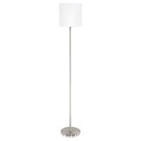 Eglo Vloerlamp Pasteri 28cm nikkel mat met witte kap 95164