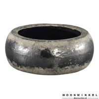 Morrin Bronze ceramic bowl pattern round L