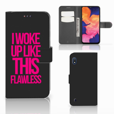 Samsung Galaxy A10 Hoesje met naam Woke Up - Origineel Cadeau Zelf Maken Samsung Galaxy A10 Hoesje met naam Woke Up - Origineel Cadeau Zelf Maken