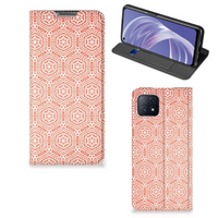 OPPO A73 5G Hoesje met Magneet Pattern Orange