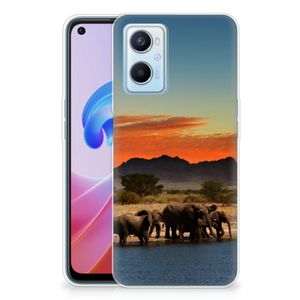 OPPO A96 | OPPO A76 TPU Hoesje Olifanten