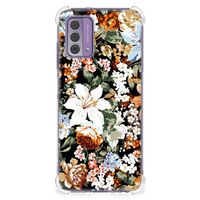 Case voor Nokia G42 Dark Flowers - thumbnail