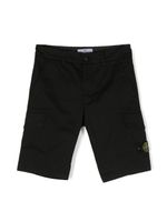 Stone Island Junior short cargo à patch Compass - Noir - thumbnail